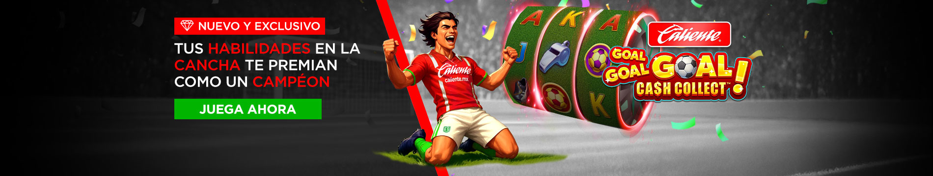 Play hundreds of slots and live casino in GTQ at Caliente